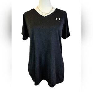 Under Armour Women's Black V-Neck Tee